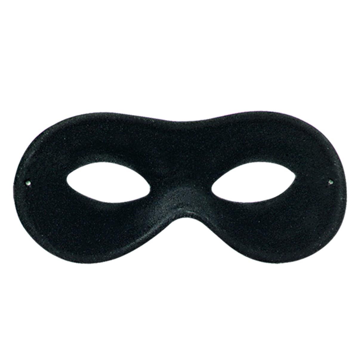 Maschera viso farfalla scamosciata nero