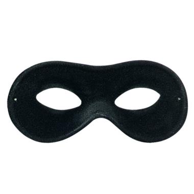 Maschera viso farfalla scamosciata nero