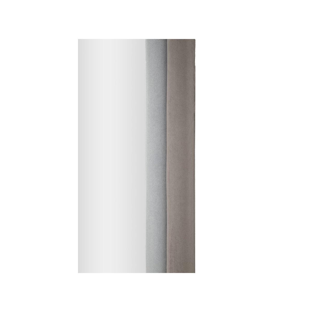 Specchio da muro cloe velluto grigio 60 x 4 x 160 cm