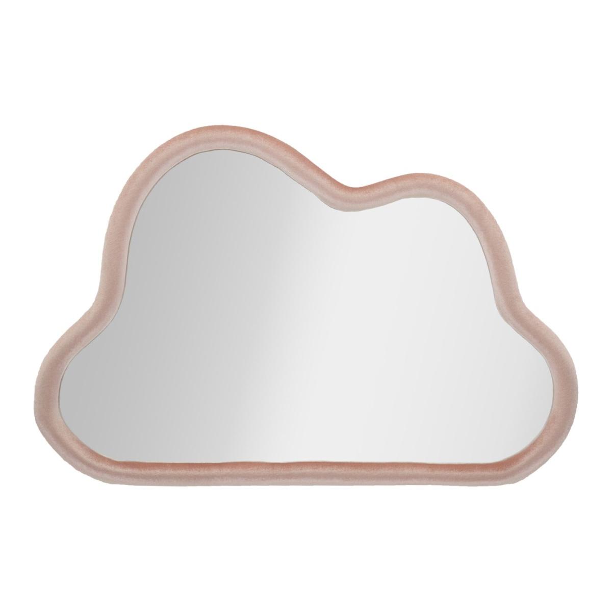 Specchio da muro cloud velluto rosa misura specchio 90 x 4 x 60 cm