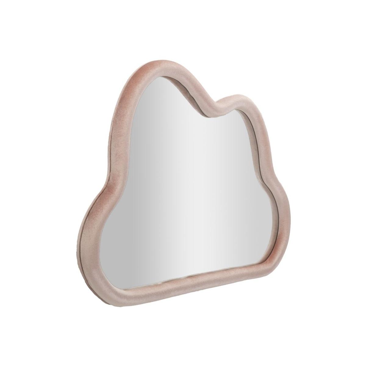 Specchio da muro cloud velluto rosa misura specchio 90 x 4 x 60 cm