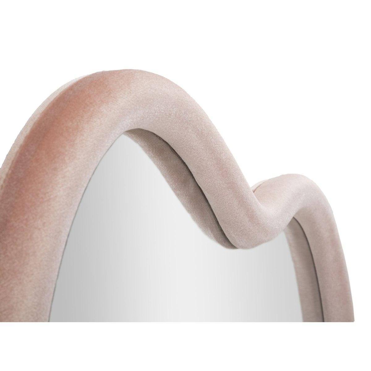 Specchio da muro cloud velluto rosa misura specchio 90 x 4 x 60 cm