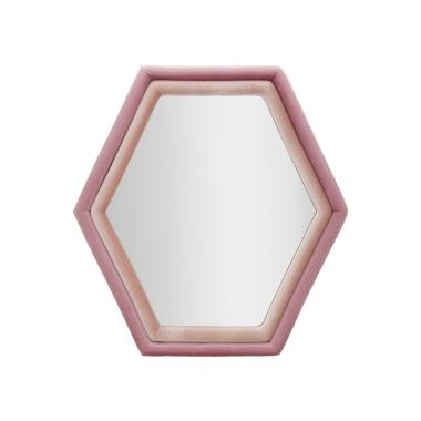 Specchio da muro tony velluto rosa mix misura specchio 75 x 4 x 80 cm