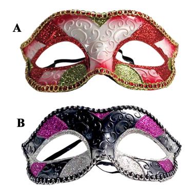Maschera viso glitter