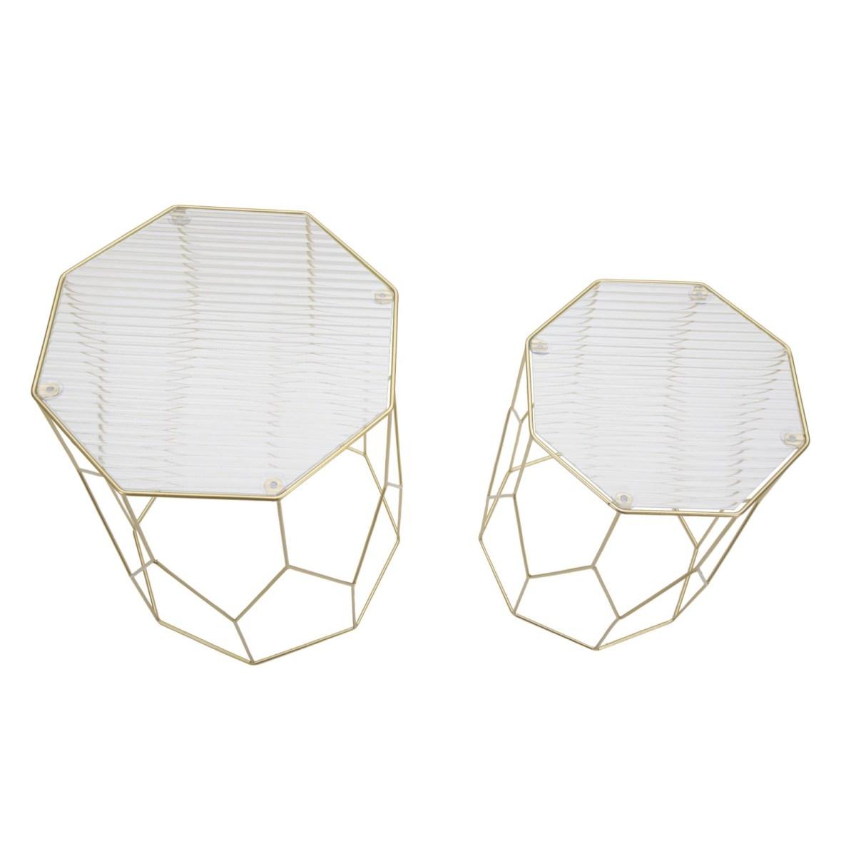 Tavolinetti new glass coppia