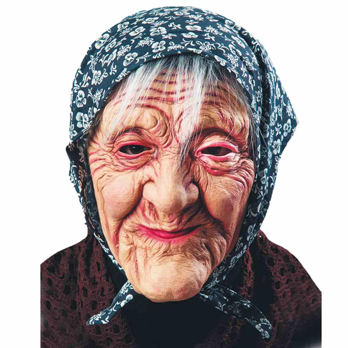 Maschera viso lattice befana fazzoletto