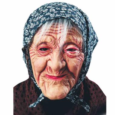 Maschera viso lattice befana fazzoletto