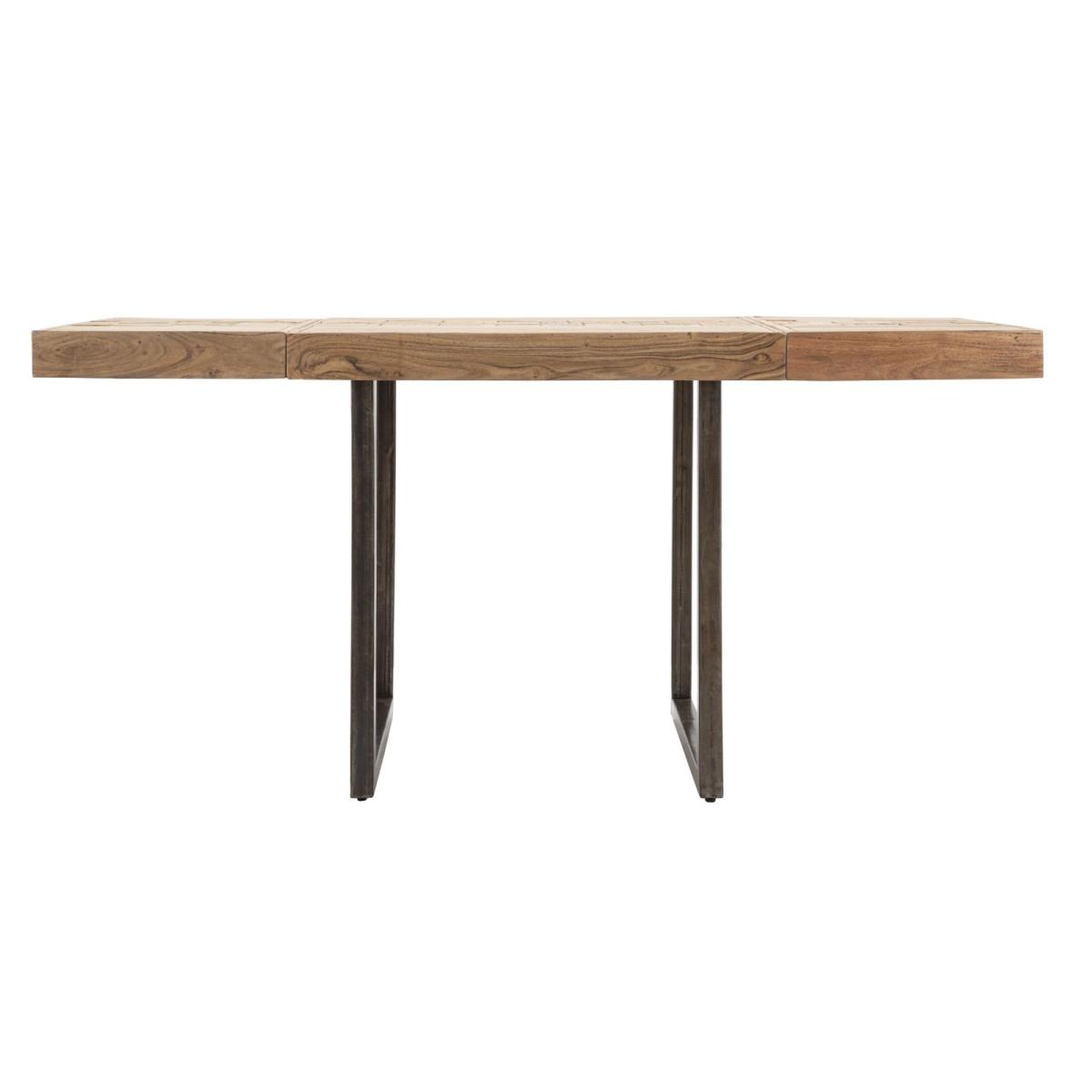 Tavolo da pranzo mumbai quad all lung 160 acacia nilotica 80 x 80 cm