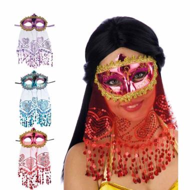 Maschera viso odalisca bautta 3 colori