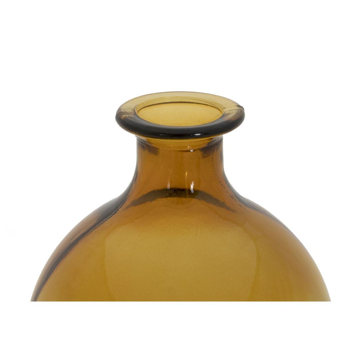 Vaso botella napoles vetro riciclato orange made in spain