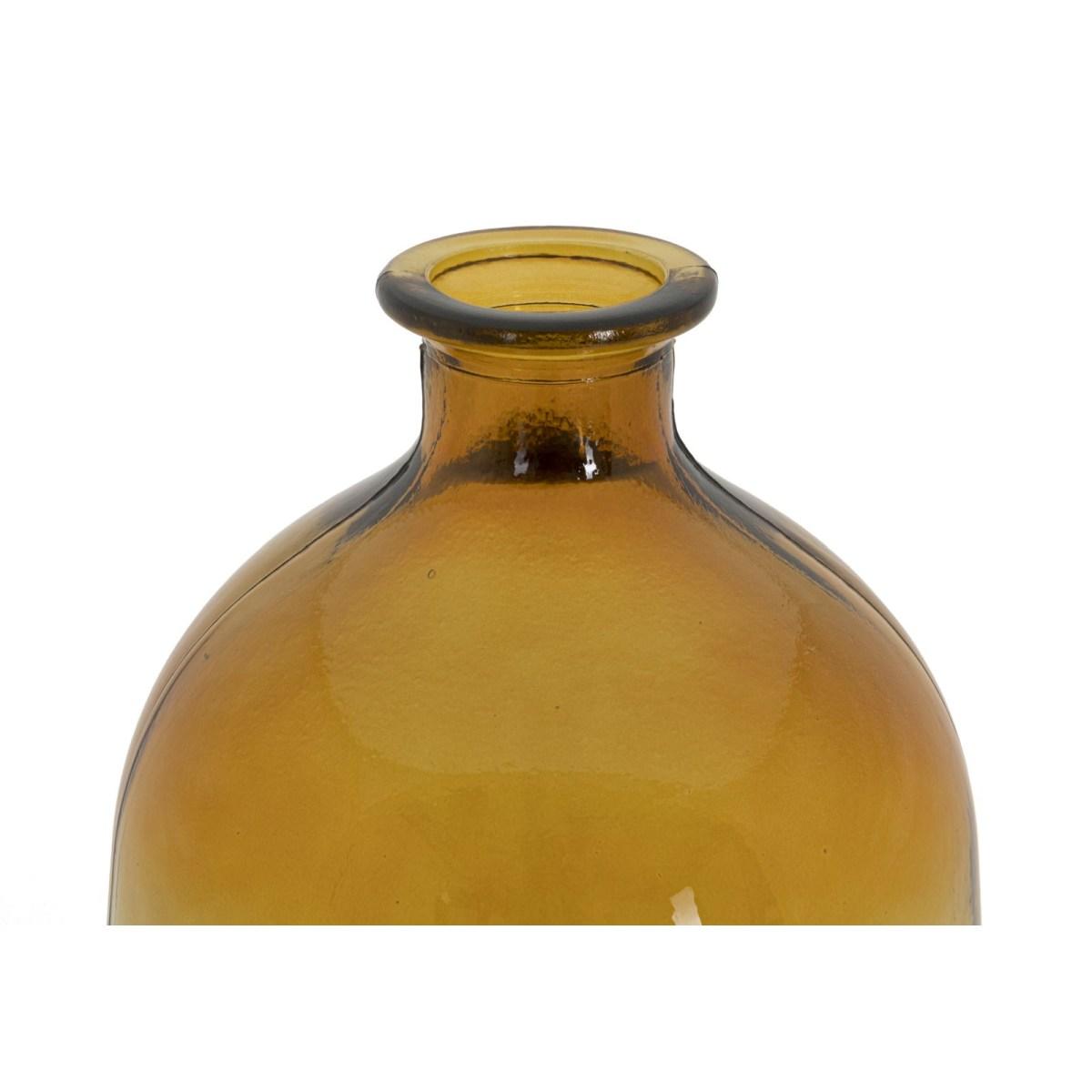 Vaso botella napoles vetro riciclato orange made in spain