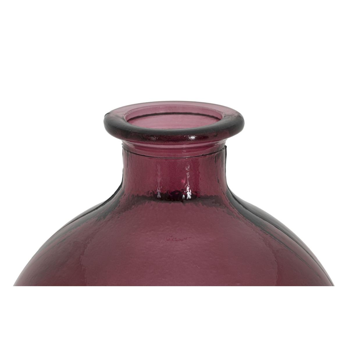 Vaso botella napoles vetro riciclato red made in spain