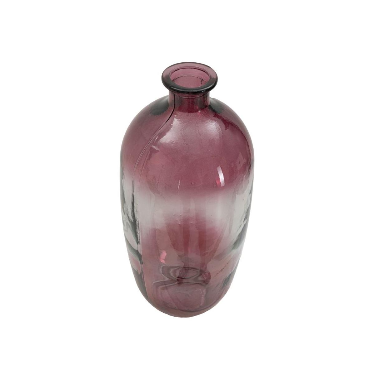Vaso botella napoles vetro riciclato red made in spain