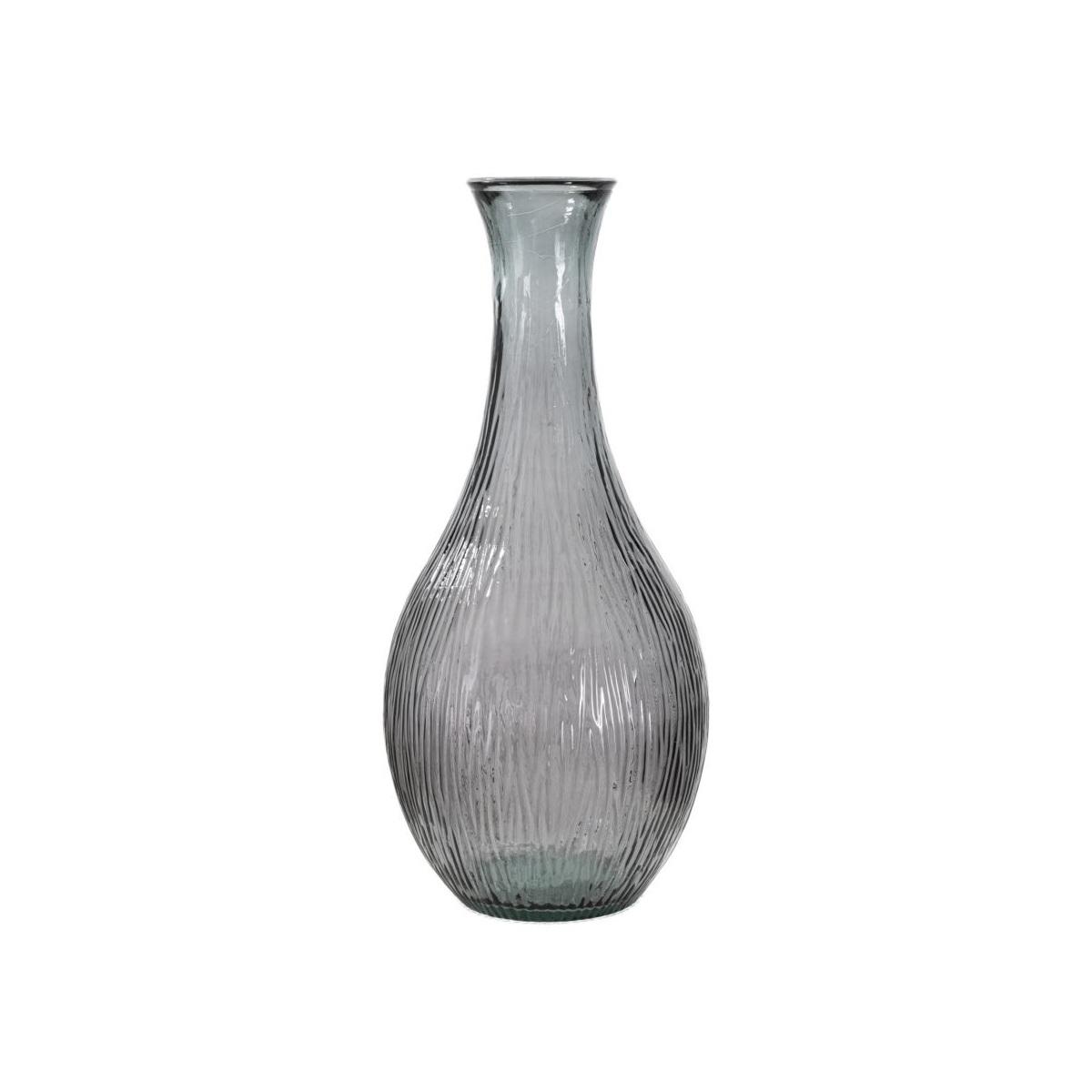 Vaso jarron arabe low vetro riciclato fumo made in spain