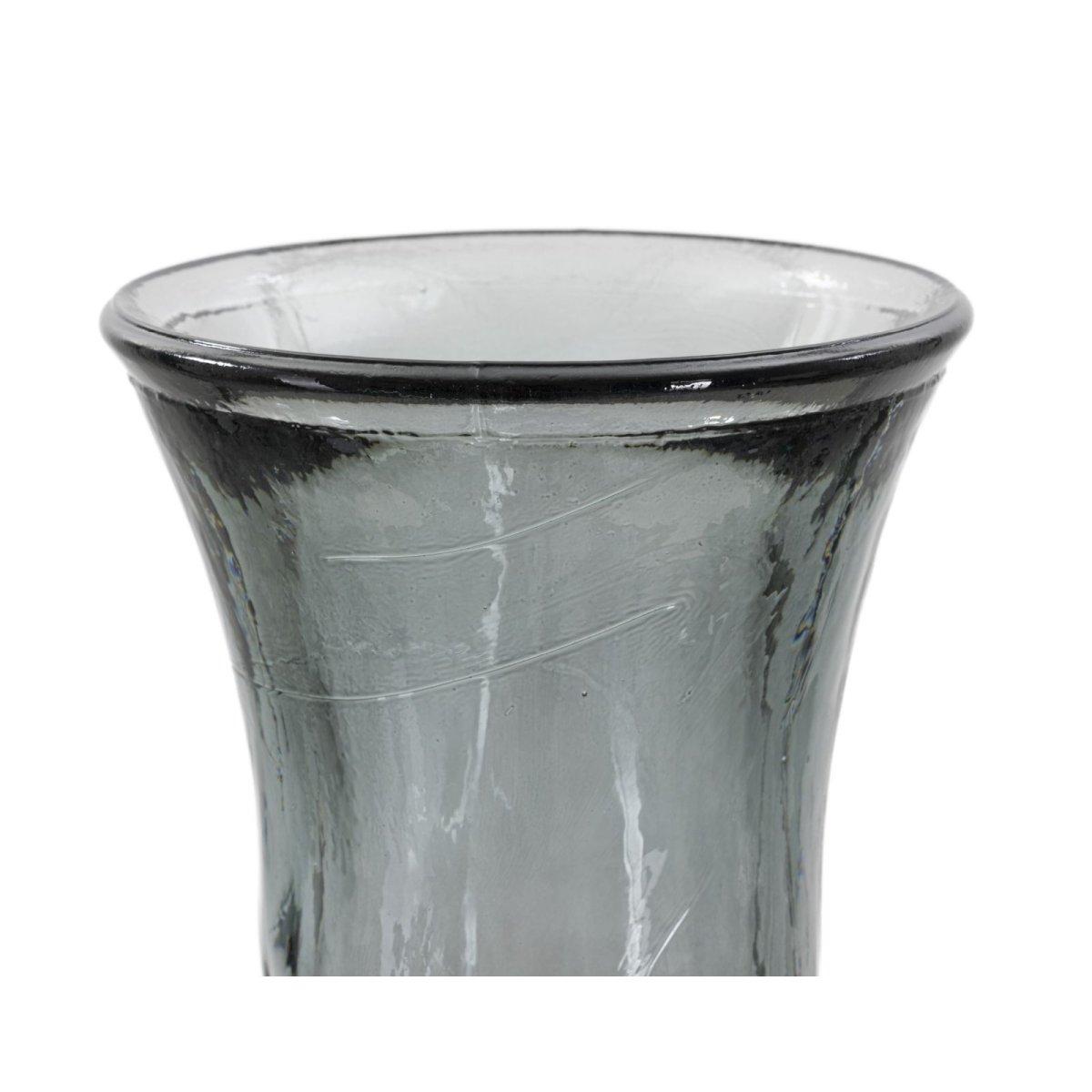 Vaso jarron arabe low vetro riciclato fumo made in spain