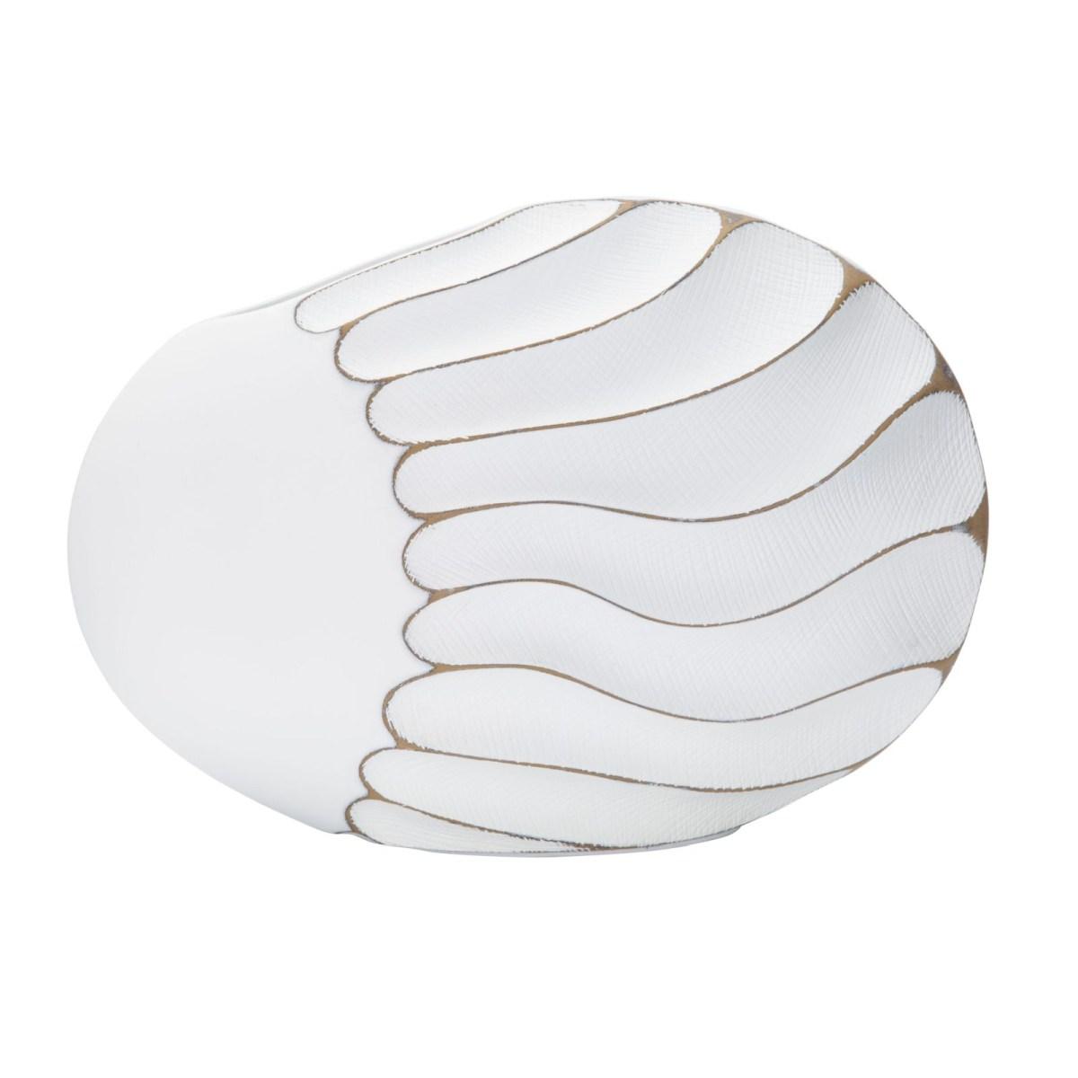 Vaso resina lines 34 x 11,5 x 24,5 cm