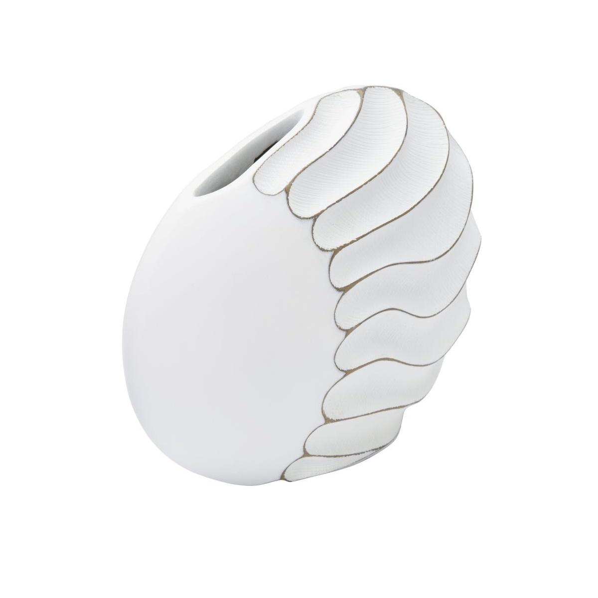 Vaso resina lines 34 x 11,5 x 24,5 cm