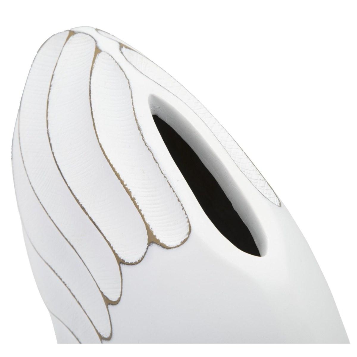 Vaso resina lines 34 x 11,5 x 24,5 cm