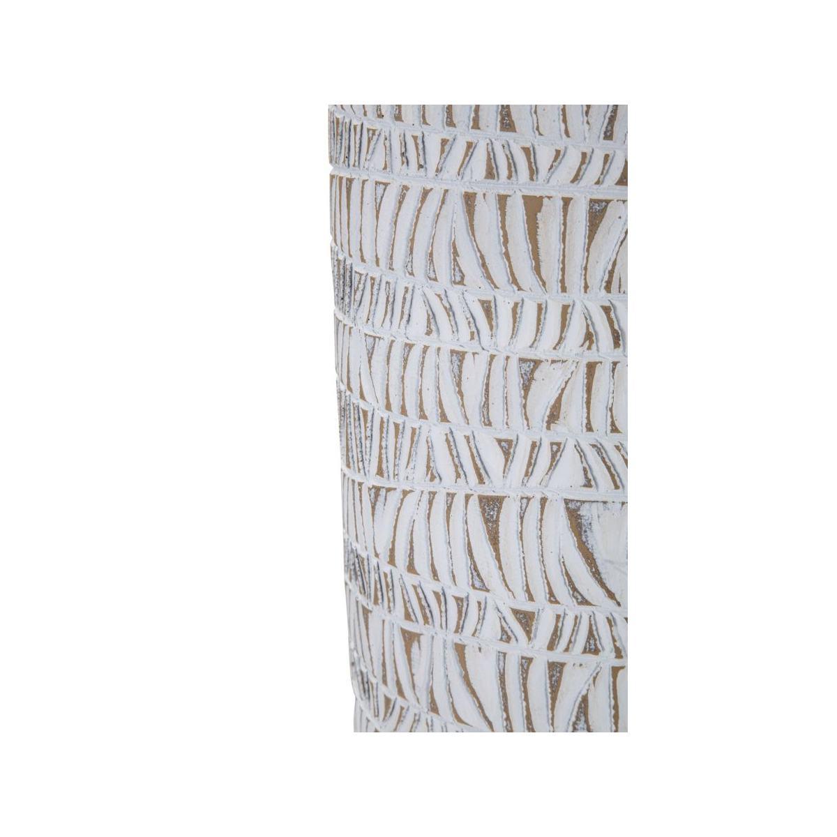 Vaso resina nairobi oval 19 x 12 x 50 cm