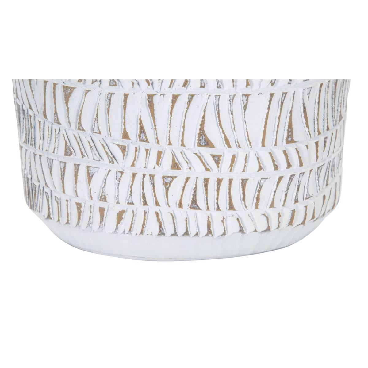 Vaso resina nairobi oval 19 x 12 x 50 cm