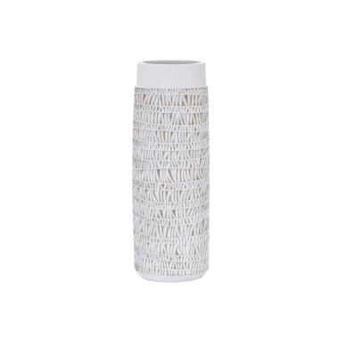 Vaso resina nairobi oval 19 x 12 x 50 cm