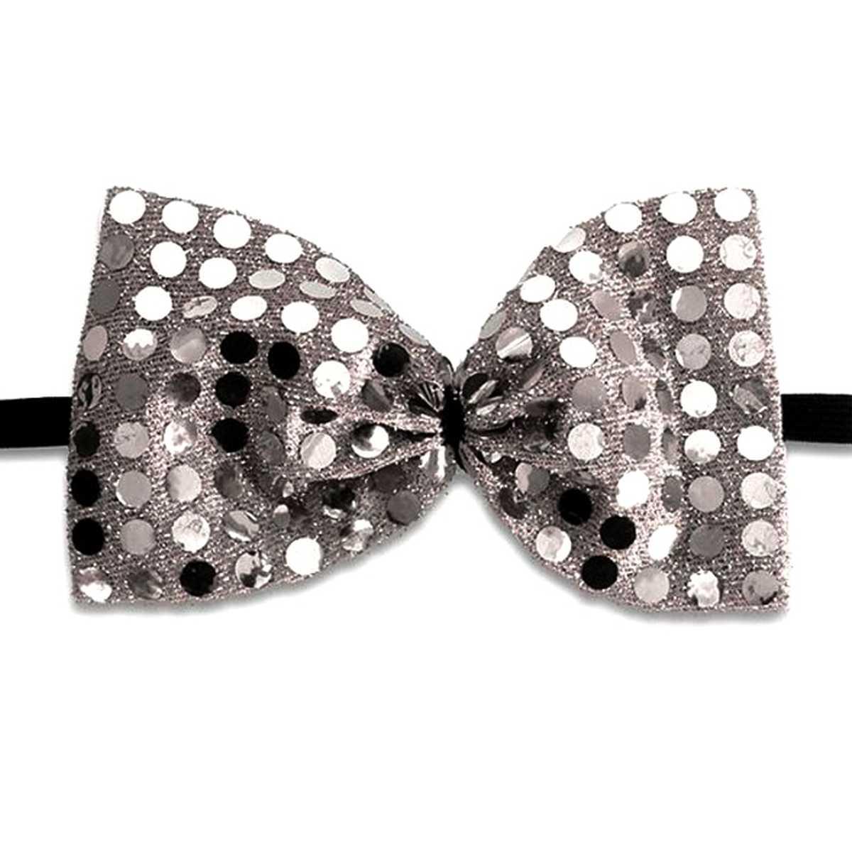 Papillon paillettes argento