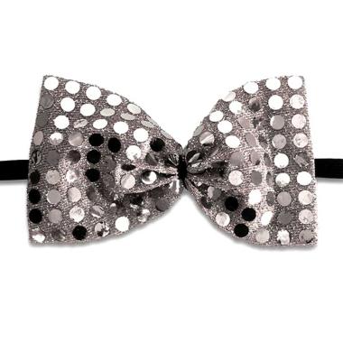 Papillon paillettes argento