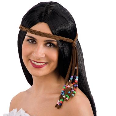 Fascia capelli hippie merrone perline