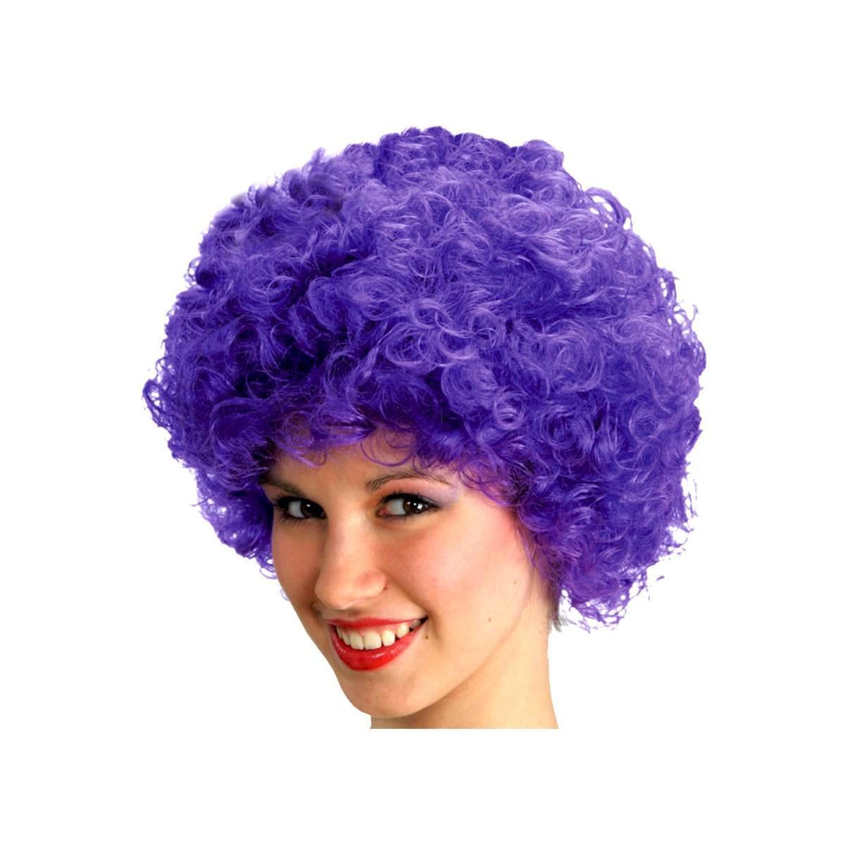 Parrucca da clown viola