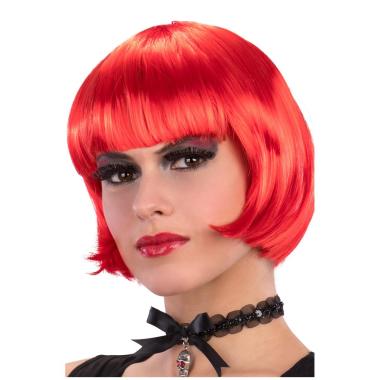 Parrucca caschetto lovely rossa liscia frangia