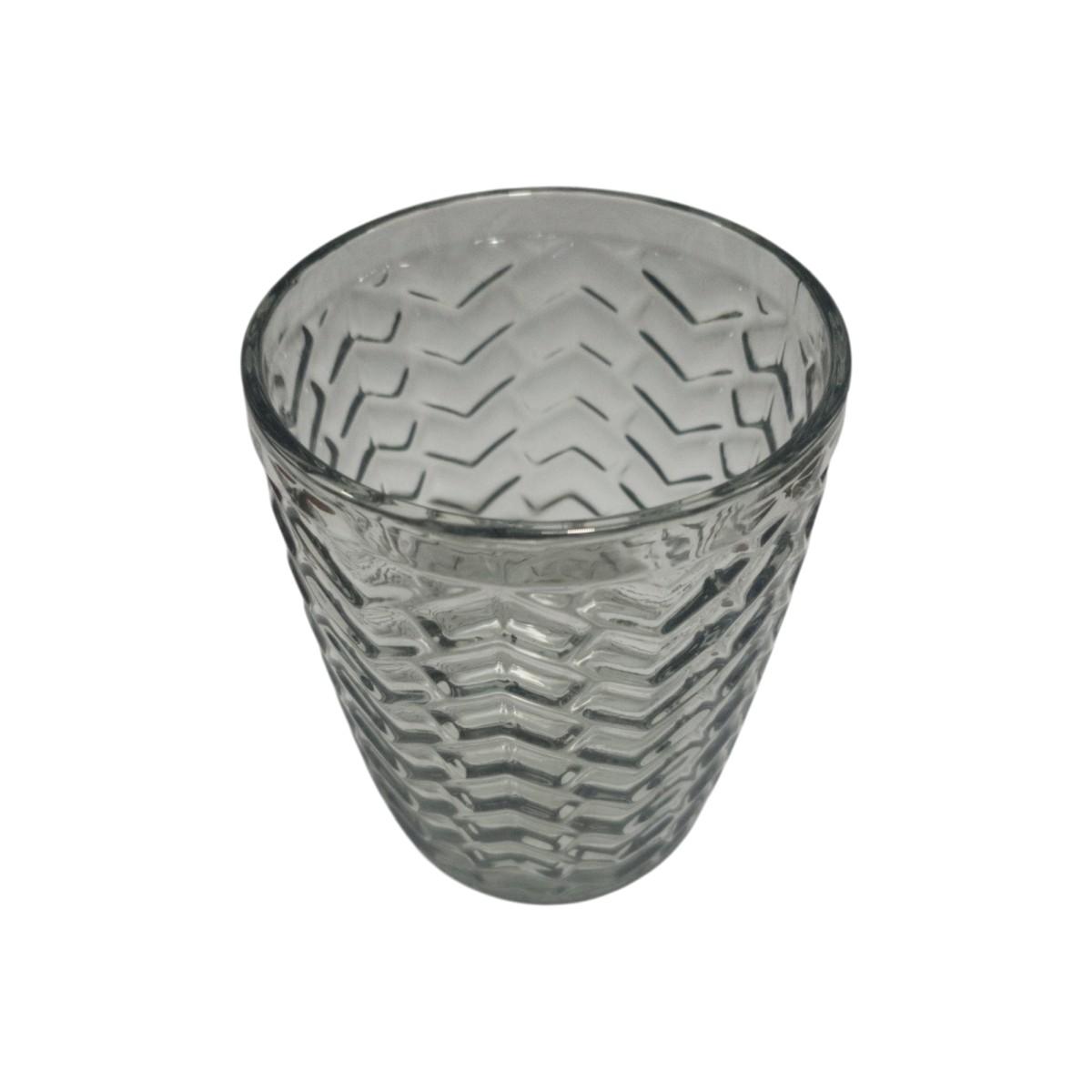 Bicchiere Vetro Singolo Acqua Bali Grigio ml.270