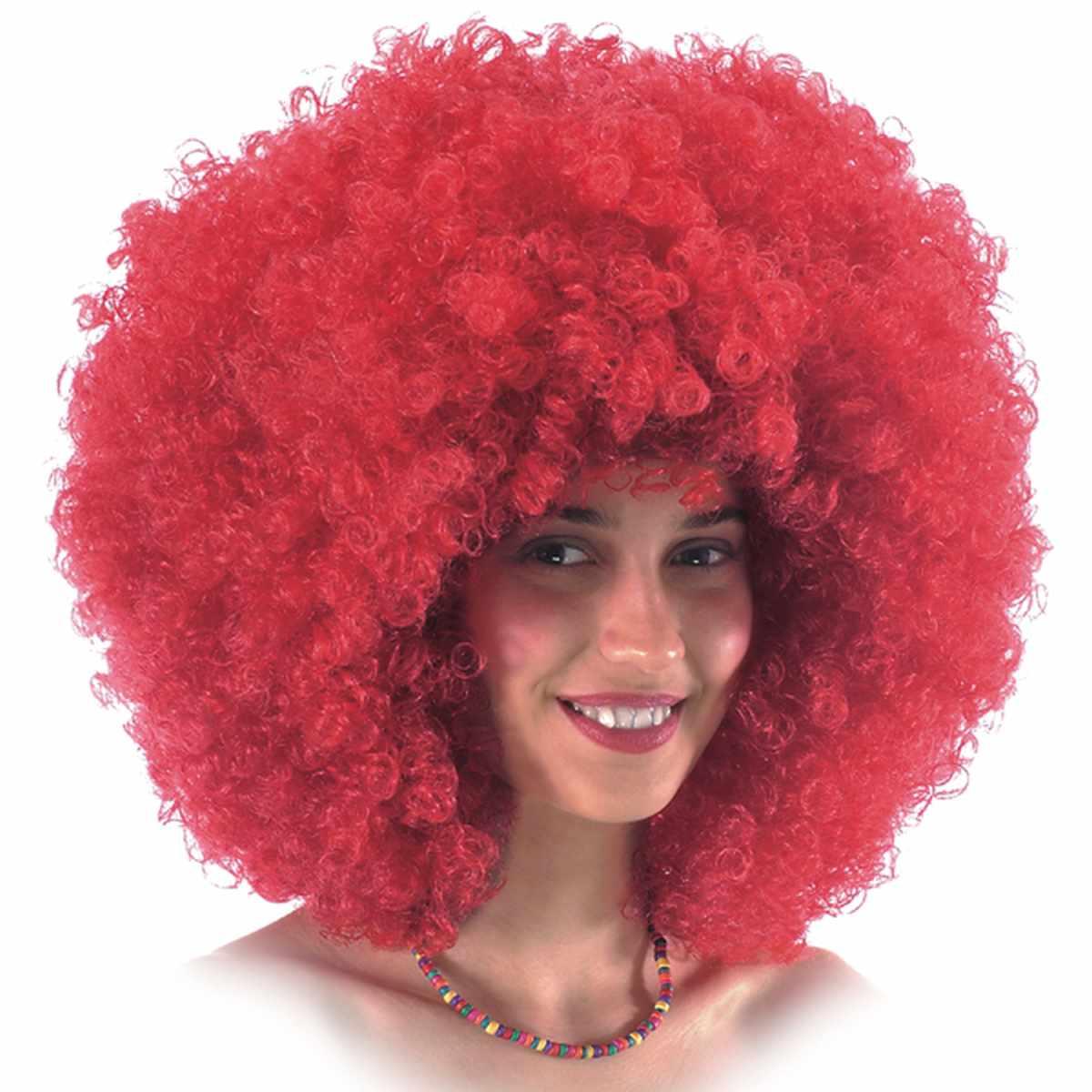 Parrucca clown rossa gr