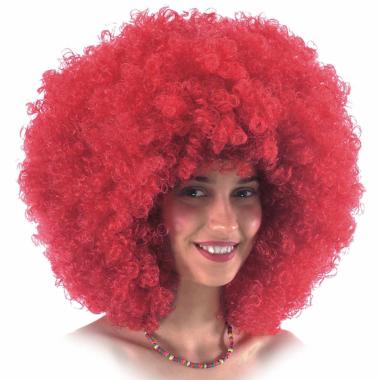 Parrucca clown rossa gr