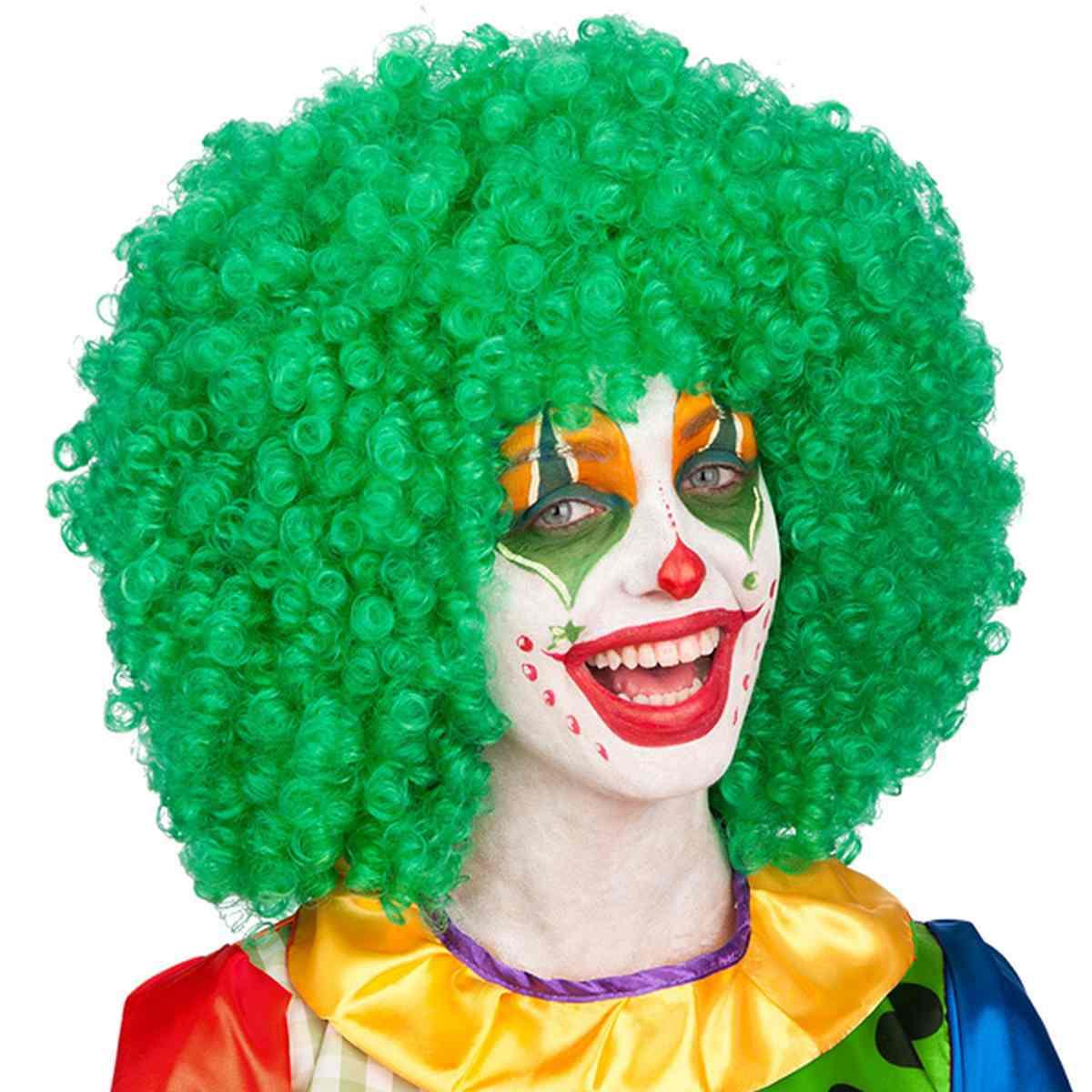 Parrucca clown verde gr