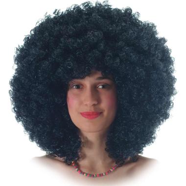 Parrucca clown nera gr