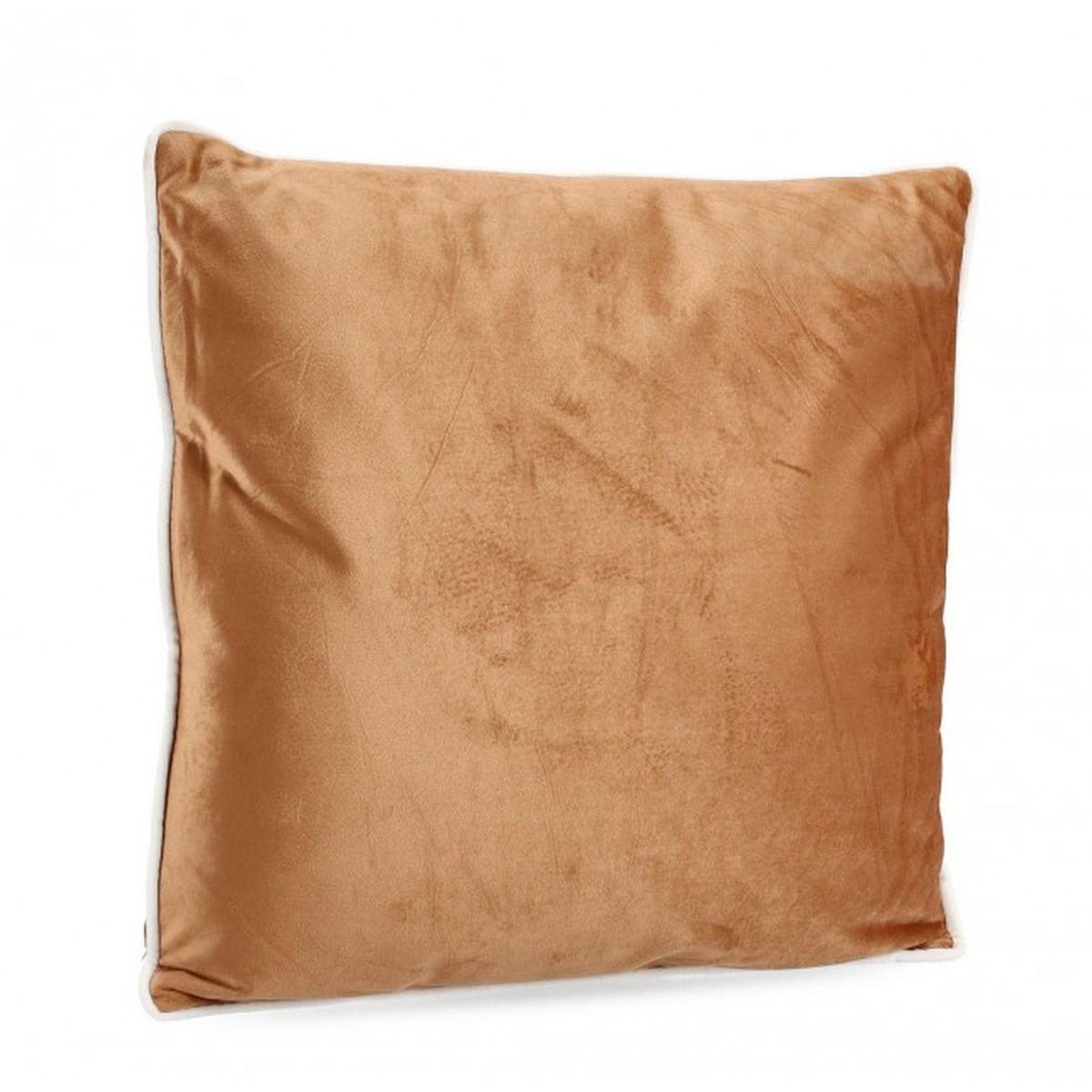 Cuscino arredo shayla cammello bianco 45 x 45 cm