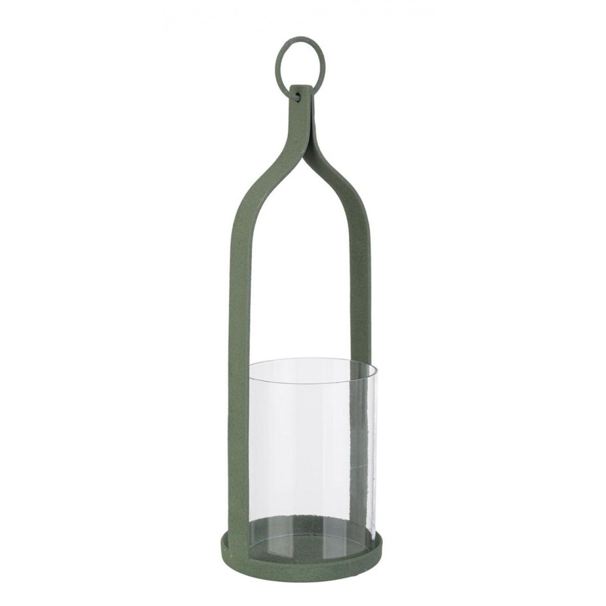 Portacandela 1 metallo ridhi verde modello p 30 cm