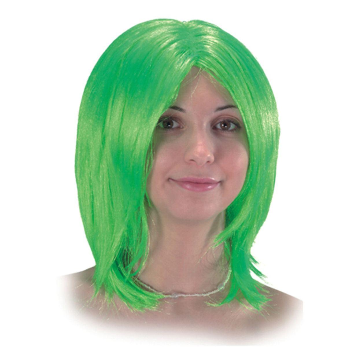 Parrucca monella fluo liscia 4 colori