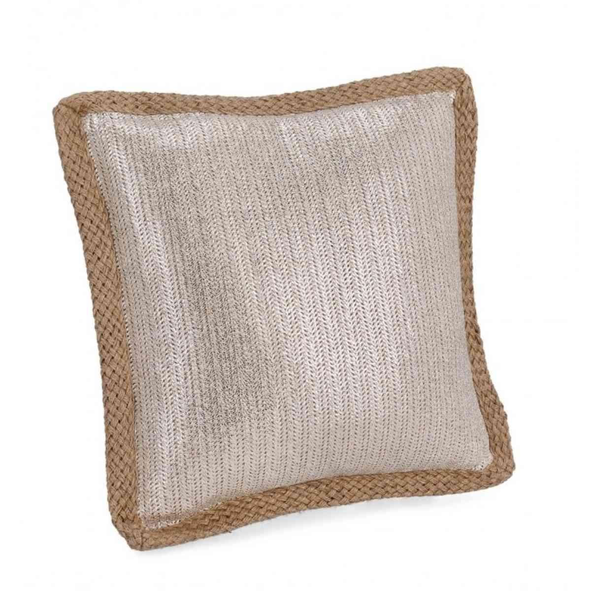 Cuscino arredo june argento 40 x 40 cm