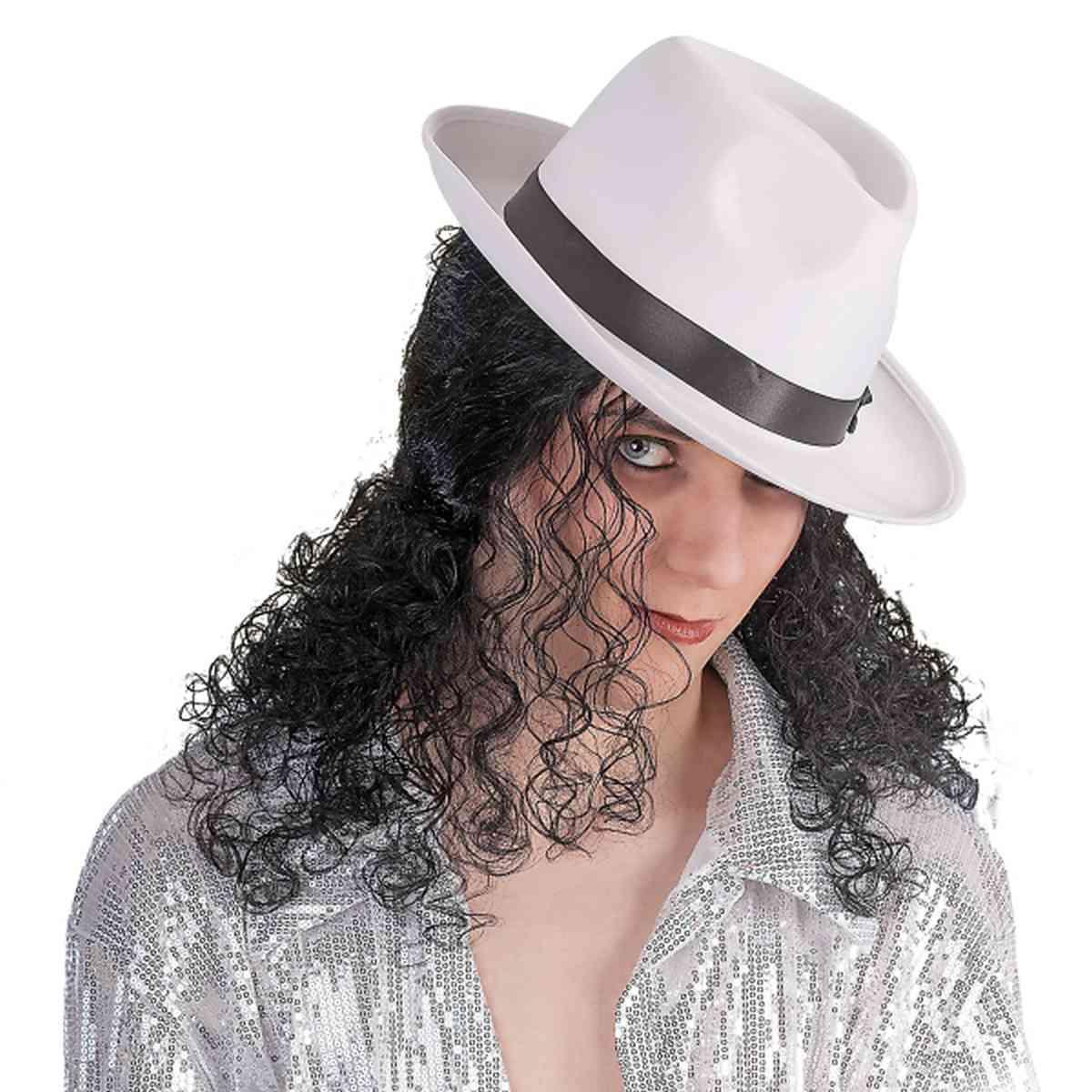Parrucca nera jackson riccia
