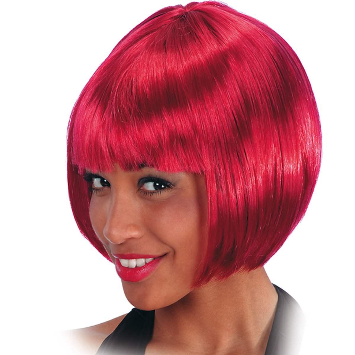Parrucca caschetto lovely rossa liscia frangia