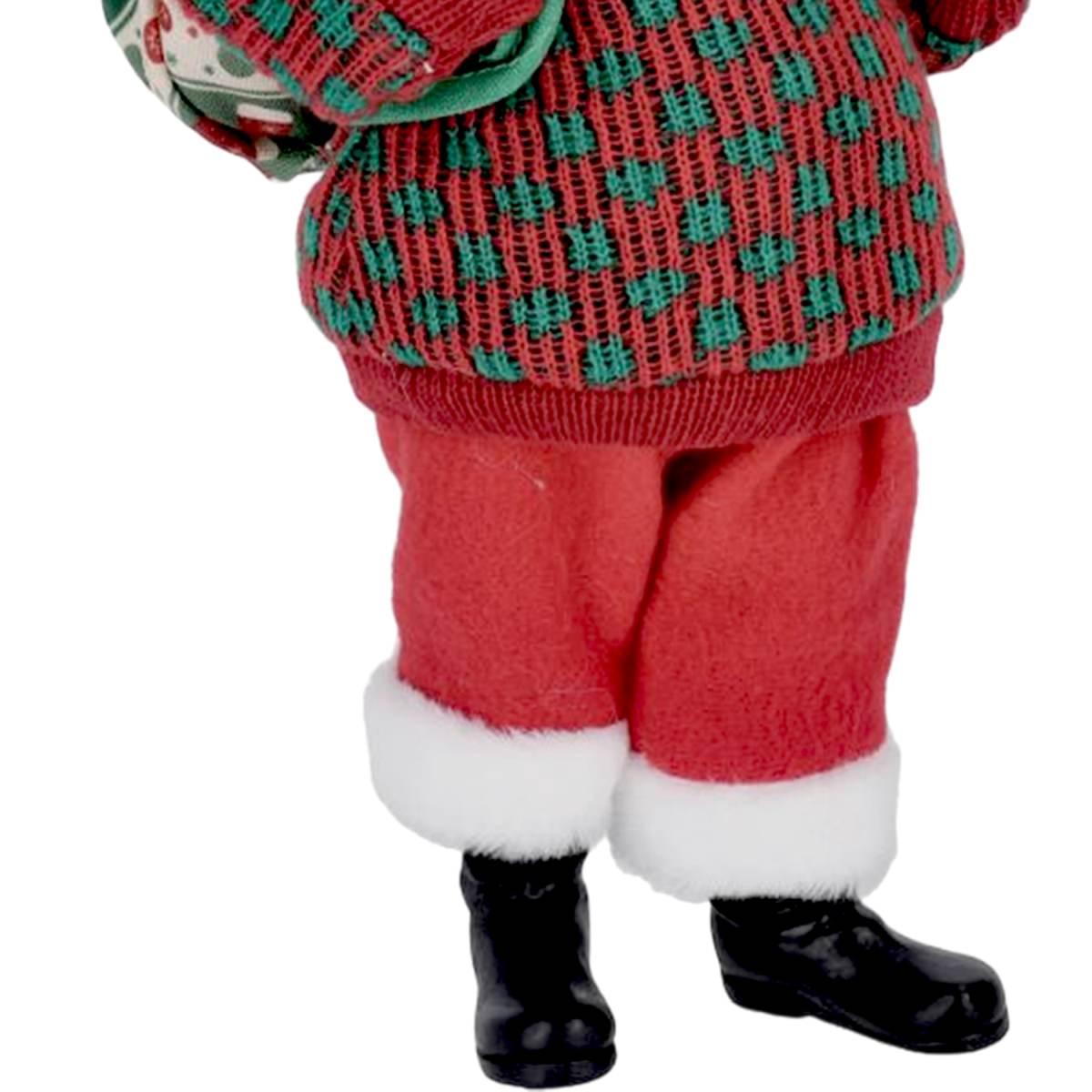 Babbo natale edward abito rosso zaino 28 cm