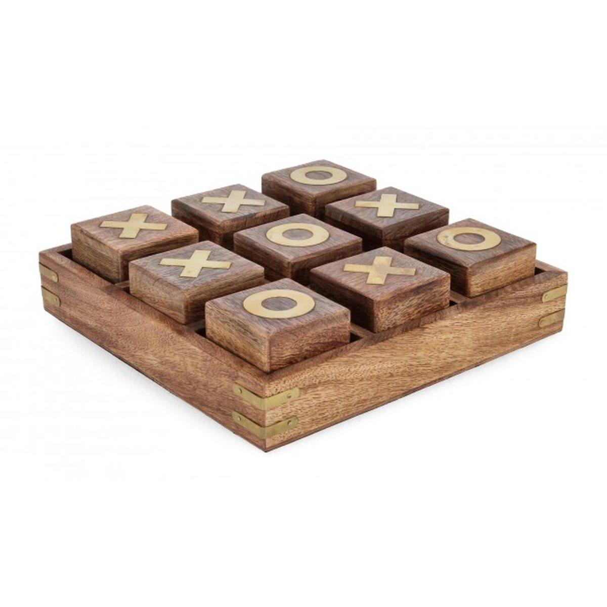Decorazione dadi tris fortune legno 23 x 23 cm