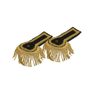 Spalline generale nere oro Set 2 pz