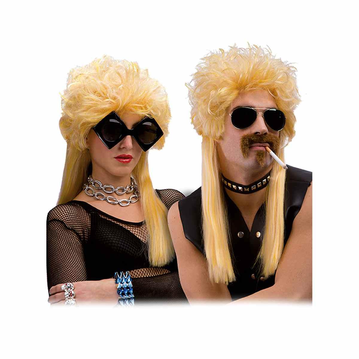 Parrucca bionda punk rock