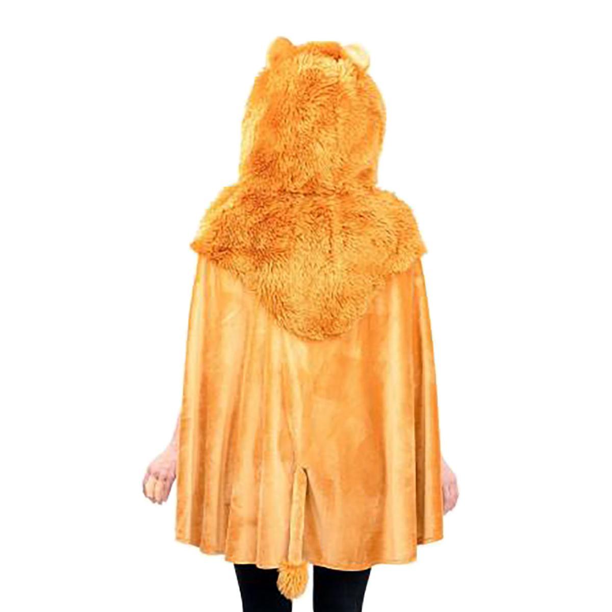 Costume leone mantella cappuccio