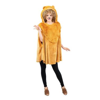 Costume leone mantella cappuccio
