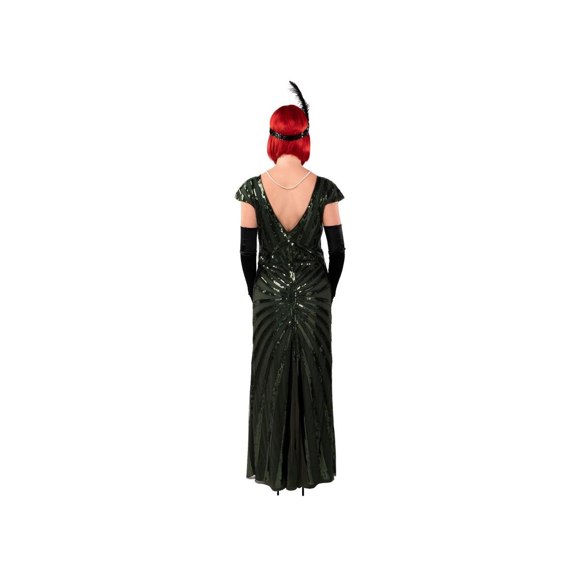 Costume charleston anni 20 paillettes lungo verde