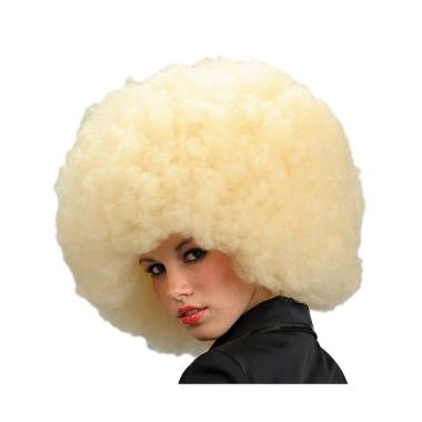 Parrucca afro bionda