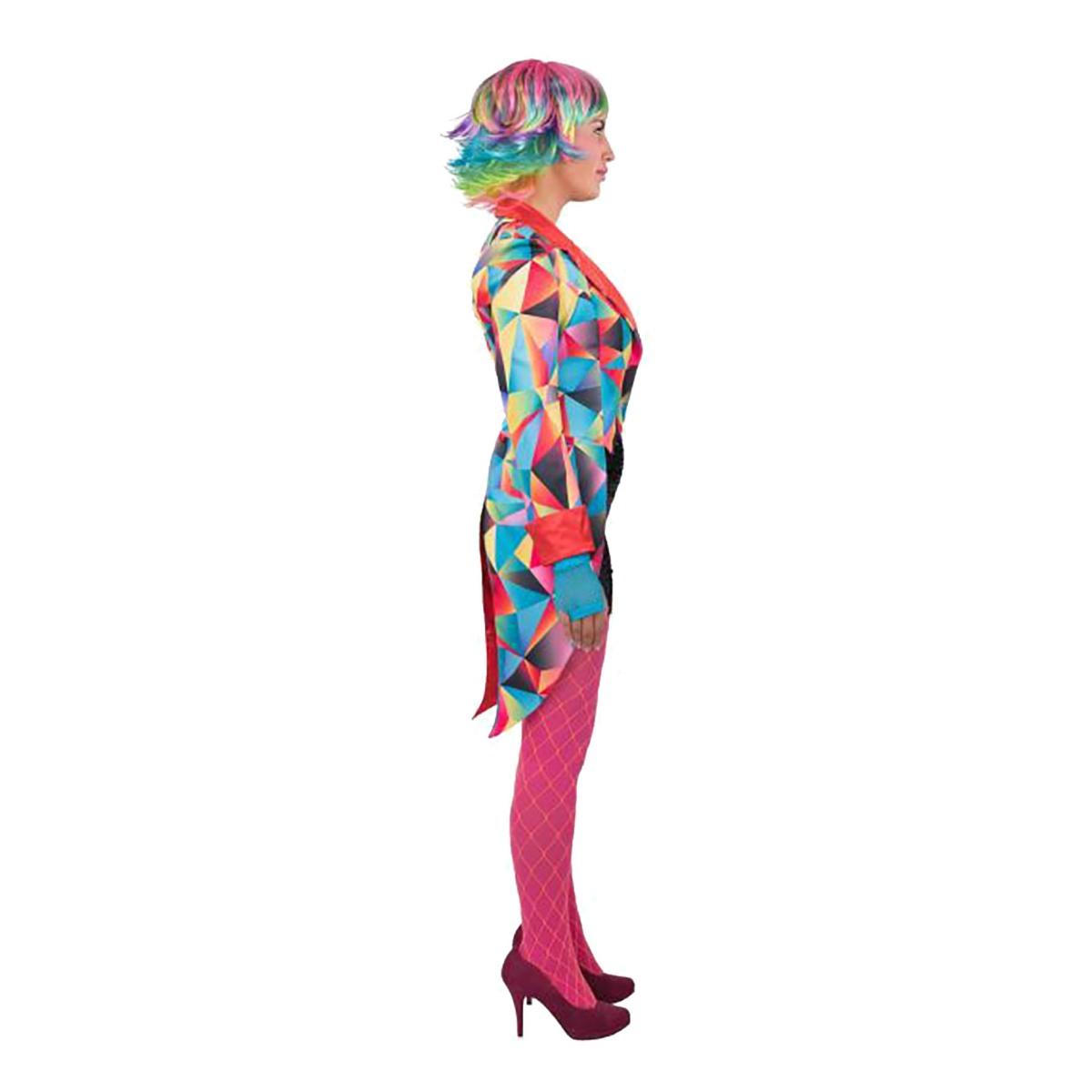 Giacca frac clown rombi multicolor
